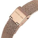 Buy Shop Michael Kors Pyper Quartz Mother of Pearl White Dial Rose Gold Mesh Strap Watch For Women - MK4588 USA Online