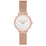 Buy Shop Michael Kors Pyper Quartz Mother of Pearl White Dial Rose Gold Mesh Strap Watch For Women - MK4588 USA Online