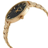 Buy Shop Michael Kors Pyper Three-Hand Black Dial Gold Steel Strap Watch For Women - MK4593 USA Online