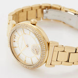 Buy Shop Michael Kors Abbey Three-Hand Analog White Dial Gold Steel Strap Watch for Women - MK4615 USA Online