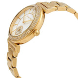 Buy Shop Michael Kors Abbey Three-Hand Analog White Dial Gold Steel Strap Watch for Women - MK4615 USA Online