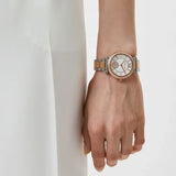 Buy Shop Michael Kors Abbey Three-Hand White Dial Two Tone Steel Strap Watch for Women - MK4616 USA Online