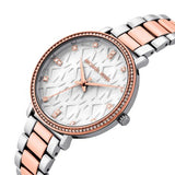 Buy Shop Michael Kors Pyper Quartz White Dial Two Tone Steel Strap Watch For Women - MK4667 USA Online
