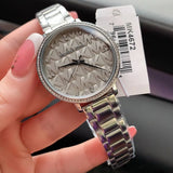 Buy Shop Michael Kors Pyper Analog Gray Dial Silver Steel Strap Watch For Women - MK4672 USA Online