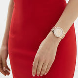 Buy Shop Michael Kors Harlowe Rose Gold Dial Rose Gold Steel Strap Watch For Women - MK4710 USA Online