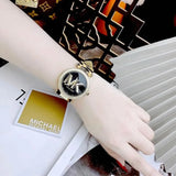 Buy Shop Michael Kors Parker Black Dial Cheetah Print Brown Leather Strap Watch For Women - MK4723 USA Online