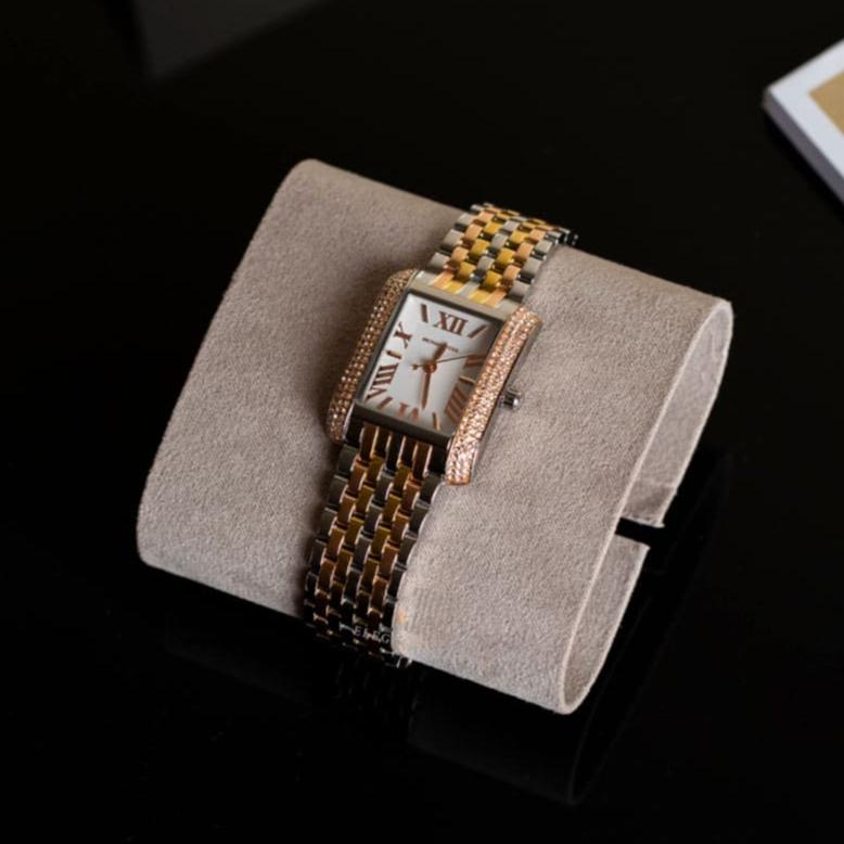 Buy Shop Michael Kors Emery Three-Hand White Dial Two Tone Steel Strap Watch for Women - MK4744 USA Online