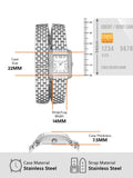 Buy Shop Michael Kors Emery Pave Double Wrap White Dial Silver Steel Strap Watch for Women - MK4834 USA Online