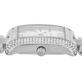Buy Shop Michael Kors Emery Pave Double Wrap White Dial Silver Steel Strap Watch for Women - MK4834 USA Online