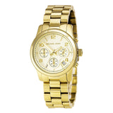 Buy Shop Michael Kors Runway Gold Dial Gold Stainless Steel Strap Watch for Women - MK5055 USA Online