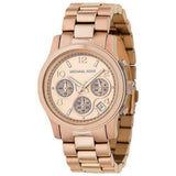 Buy Shop Michael Kors Dylan Rose Gold Dial Rose Gold Steel Strap Watch for Women - MK5576 USA Online
