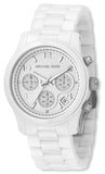 Buy Shop Michael Kors Runway White Ceramic Dial White Steel Strap Watch for Women - MK5161 USA Online