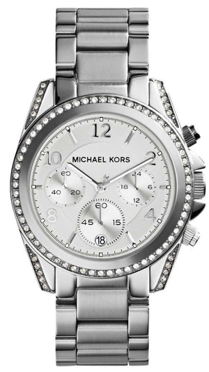 Buy Shop Michael Kors Blair Silver Dial Silver Steel Strap Watch for Women - MK5165 USA Online