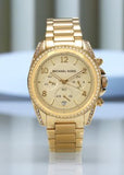 Buy Shop Michael Kors Runway Gold Dial Gold Steel Strap Watch for Women - MK5166 USA Online