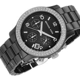 Buy Shop Michael Kors Runway Black Dial Black Steel Strap Watch for Women - MK5190 USA Online