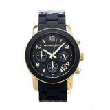 Buy Shop Michael Kors Runway Black Dial Black Silicone Strap Watch for Women - MK5191 USA Online