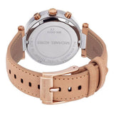 Buy Shop Michael Kors Parker Chronograph White Dial Tan Leather Strap Watch for Women - MK5633 USA Online