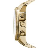 Buy Shop Michael Kors Ritz Chronograph Gold Dial Gold Steel Strap Watch for Women - MK5676 USA Online