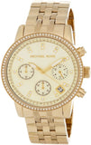 Buy Shop Michael Kors Runway Chronograph Gold Dial Gold Steel Strap Watch For Women - MK5698 USA Online
