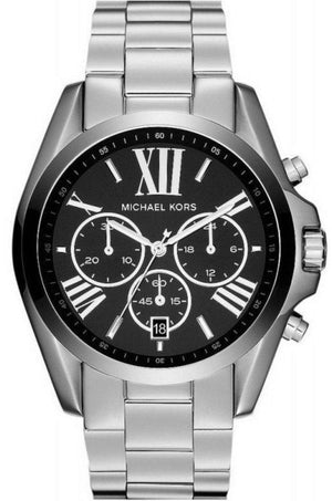 Buy Shop Michael Kors Bradshaw Black Dial Silver Steel Strap Watch for Men - MK5705 USA Online