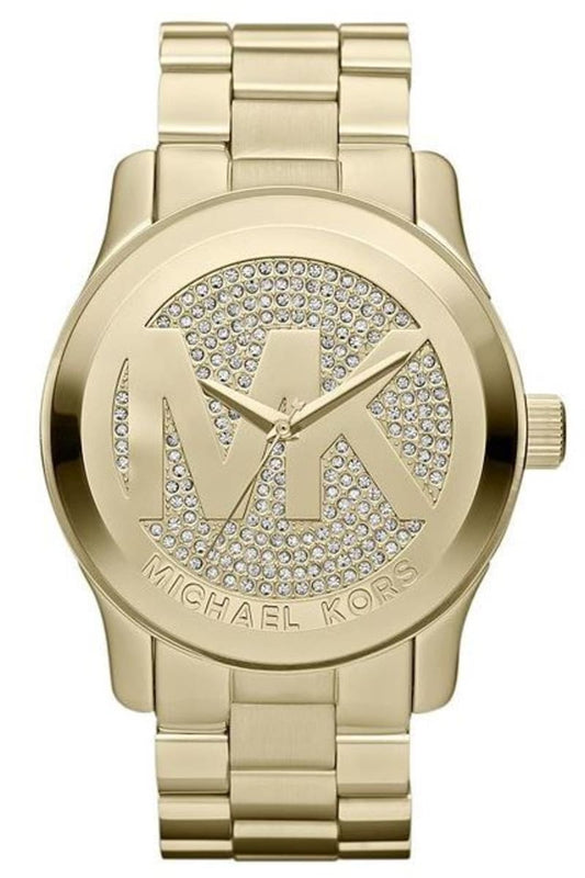 Buy Shop Michael Kors Runway Gold Dial Gold Steel Strap Watch for Women - MK5706 USA Online