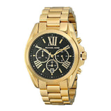 Buy Shop Michael Kors Bradshaw Black Dial Gold Steel Strap Watch for Women - MK5739 USA Online