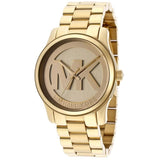 Buy Shop Michael Kors Runway Gold Dial Gold Steel Strap Watch for Women - MK5786 USA Online