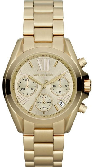 Buy Shop Michael Kors Bradshaw Gold Dial Gold Steel Strap Watch for Women - MK5798 USA Online