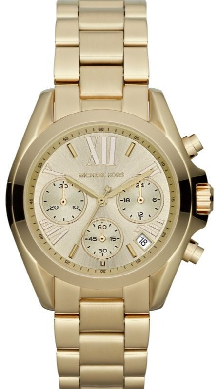 Buy Shop Michael Kors Bradshaw Gold Dial Gold Steel Strap Watch for Women - MK5798 USA Online