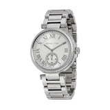 Buy Shop Michael Kors Skylar Silver Dial Silver Steel Strap Watch for Women - MK5866 USA Online
