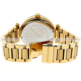 Buy Shop Michael Kors Skylar Gold Dial Gold Steel Strap Watch for Women - MK5867 USA Online