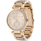 Buy Shop Michael Kors Skylar Gold Dial Gold Steel Strap Watch for Women - MK5867 USA Online