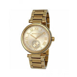 Buy Shop Michael Kors Skylar Gold Dial Gold Steel Strap Watch for Women - MK5867 USA Online