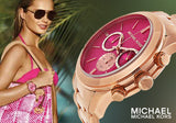 Buy Shop Michael Kors Runway Pink Dial Rose Gold Steel Strap Watch for Women - MK5931 USA Online