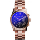 Buy Shop Michael Kors Runway Iridescent Dial Rose Gold Steel Strap Watch for Women - MK5940 USA Online