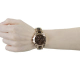 Buy Shop Michael Kors Bradshaw Chronograph Brown Dial Two Tone Steel Strap Watch For Women - MK5944 USA Online