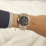 Buy Shop Michael Kors Bradshaw Blue Dial Two Tone Steel Strap Watch for Women - MK5976 USA Online