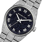 Buy Shop Michael Kors Channing Diamonds Black Dial Silver Steel Strap Watch for Women - MK6089 USA Online
