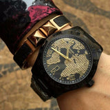 Buy Shop Michael Kors Layton Pave Black Dial Black Steel Strap Watch for Women - MK6091 USA Online
