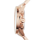 Michael Kors Wren Crystals Rose Gold Dial Rose Gold Steel Strap Watch for Women - MK6096