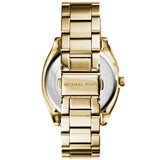 Buy Shop Michael Kors Byrn Quartz Gold Dial Gold Steel Strap Watch For Women - MK6134 USA Online