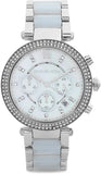 Buy Shop Michael Kors Parker White Dial Two Tone Steel Strap Watch for Women - MK6138 USA Online