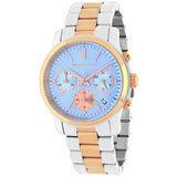 Buy Shop Michael Kors Runway Chronograph Blue Dial Two Tone Steel Strap Watch For Women - MK6166 USA Online