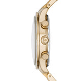 Buy Shop Michael Kors Brinkley Diamonds Gold Dial Gold Steel Strap Watch for Women - MK6187 USA Online