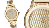 Buy Shop Michael Kors Kinley Gold Dial Gold Steel Strap Watch for Women - MK6209 USA Online