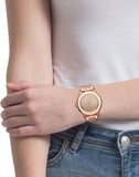 Buy Shop Michael Kors Kinley Rose Gold Dial Rose Gold Steel Strap Watch for Women - MK6210 USA Online