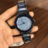 Buy Shop Michael Kors Kinley Blue Dial Blue Steel Strap Watch for Women - MK6246 USA Online