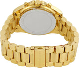 Buy Shop Michael Kors Bradshaw Chronograph White Dial Gold Steel Strap Watch For Women - MK6266 USA Online