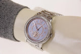 Buy Shop Michael Kors Madelyn Quartz Blue Dial Silver Steel Strap Watch For Women - MK6286 USA Online