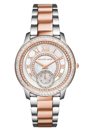 Buy Shop Michael Kors Madelyn Silver Dial Two Tone Steel Strap Watch for Women - MK6288 USA Online